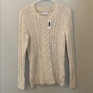 Cream old navy sweater